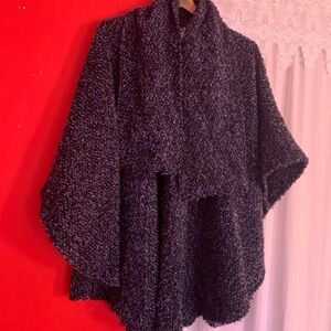 Irish cape with attached scarf 100% wool